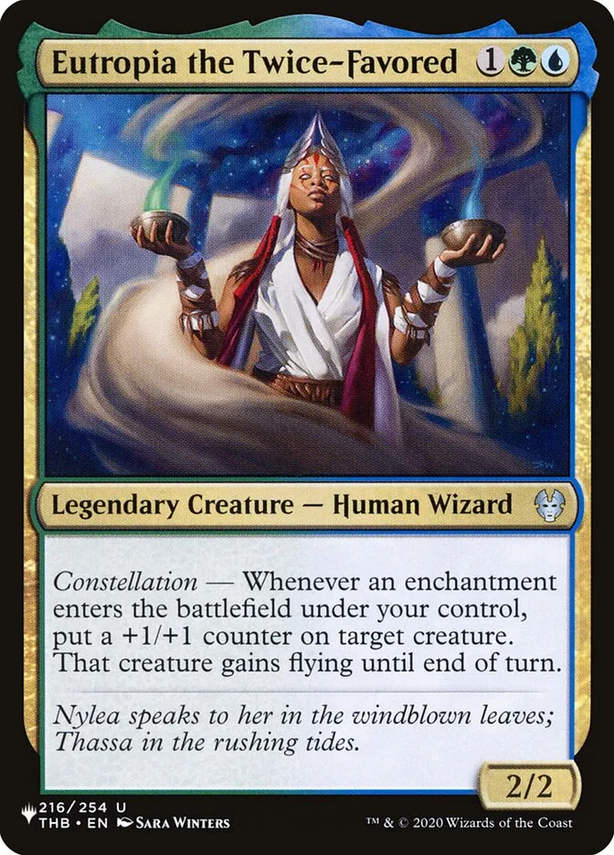 2020 The List Eutropia the Twice-Favored #THB-216 uncommon card image