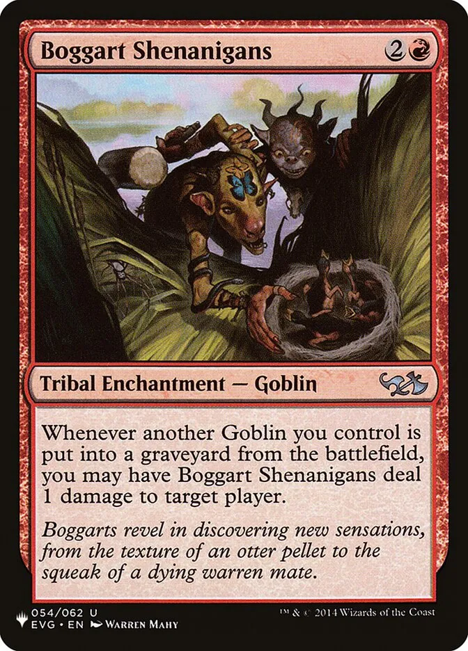2020 The List Boggart Shenanigans #EVG-54 uncommon card image