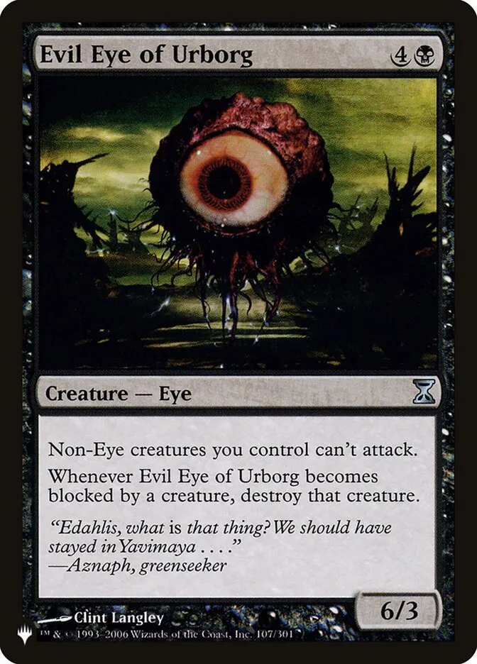 2020 The List Evil Eye of Urborg #TSP-107 uncommon card image
