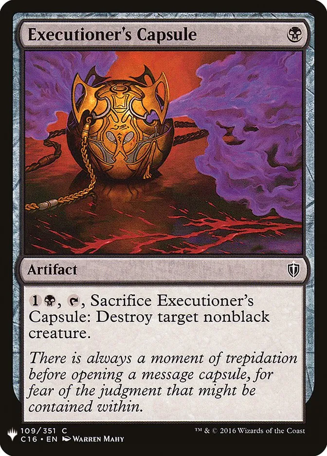 2020 The List Executioner's Capsule common #C16-109 common card image