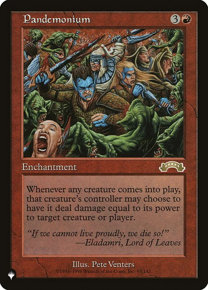 2020 The List Pandemonium #EXO-93 rare card image