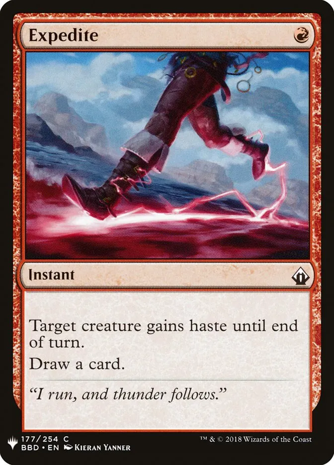 2020 The List Expedite common #BBD-177 common card image