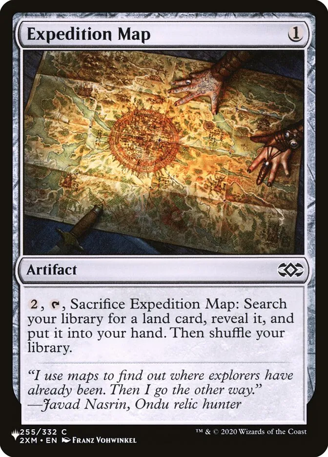 2020 The List Expedition Map #2XM-255 common card image