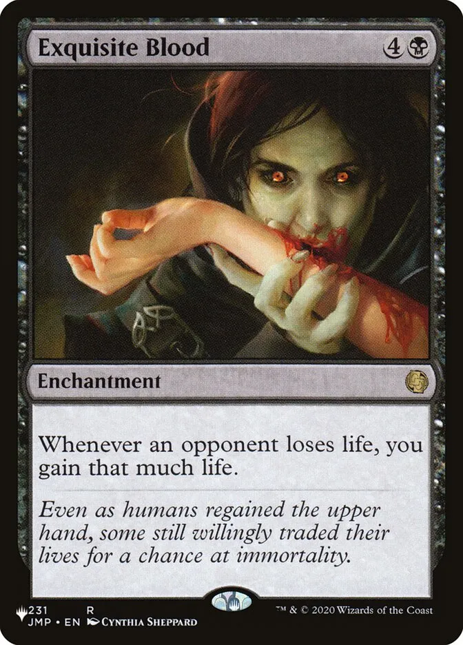2020 The List Exquisite Blood #JMP-231 rare card image