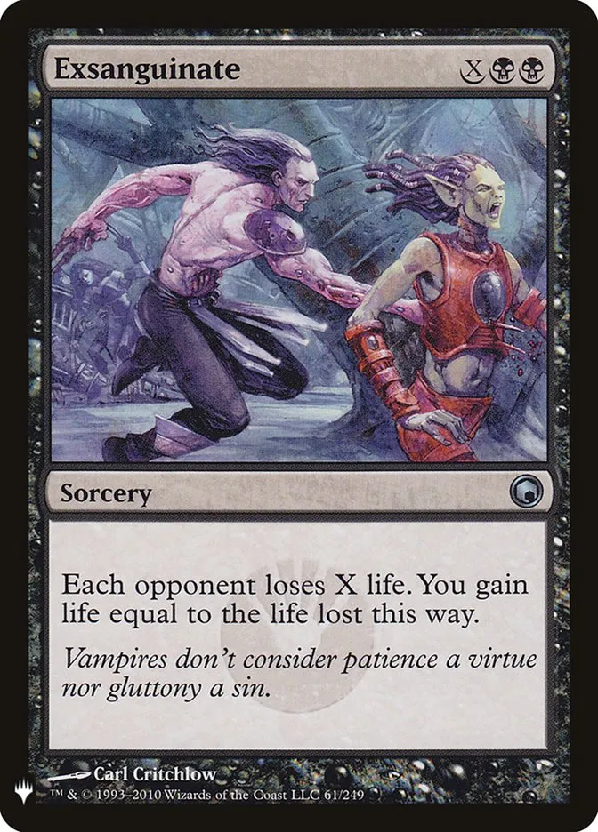 2020 The List Exsanguinate #SOM-61 uncommon card image