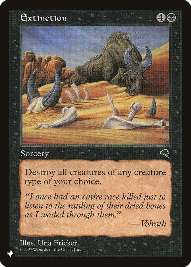 2020 The List Extinction rare #TMP-135 rare card image