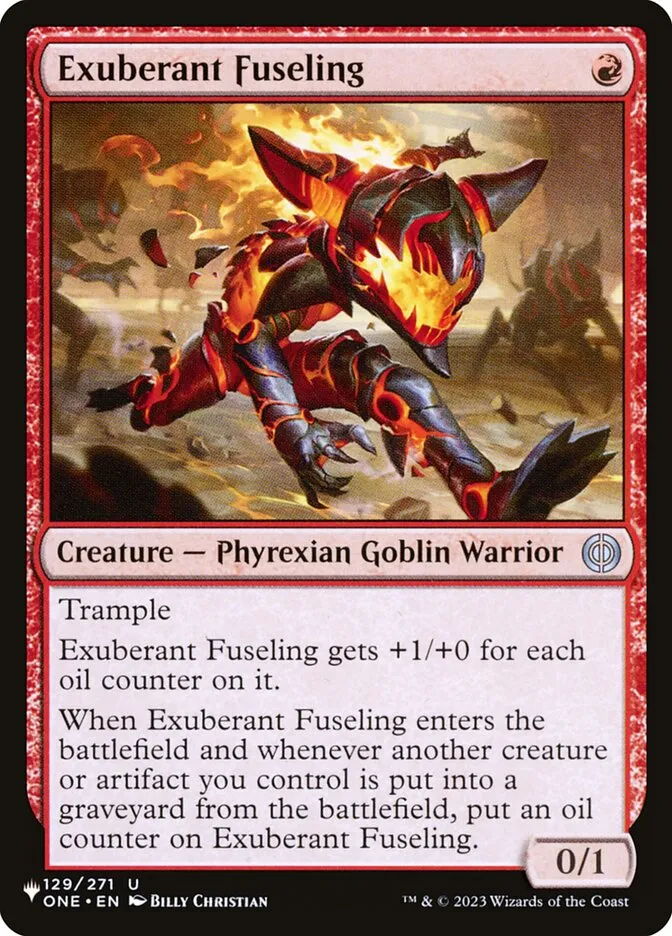 2020 The List Exuberant Fuseling #ONE-129 uncommon card image