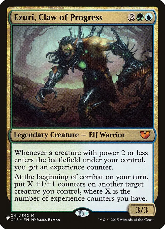 2020 The List Ezuri, Claw of Progress #C15-44 mythic card image