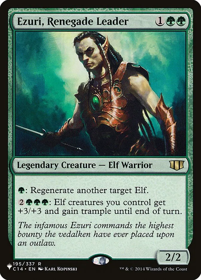 2020 The List Ezuri, Renegade Leader #C14-195 rare card image