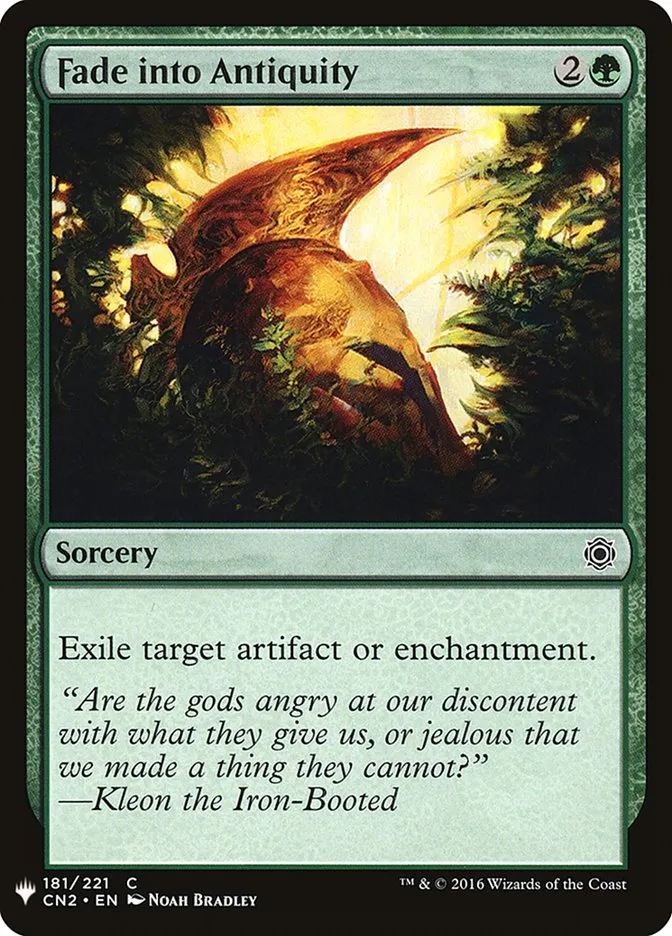 2020 The List Fade into Antiquity #CN2-181 common card image