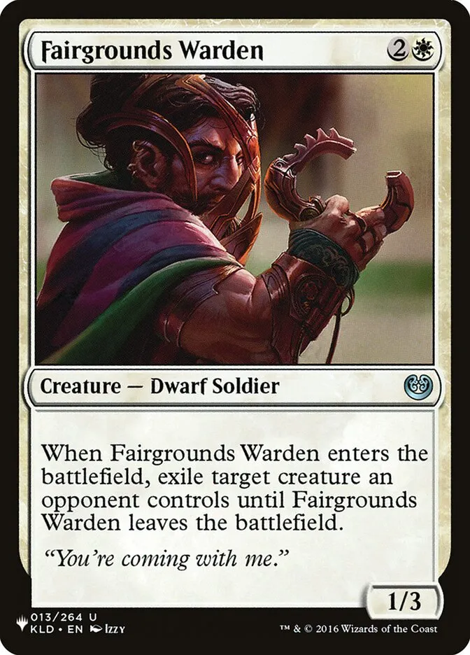 2020 The List Fairgrounds Warden #KLD-13 uncommon card image