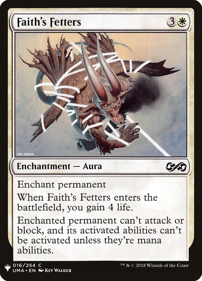 2020 The List Faith's Fetters #UMA-16 common card image