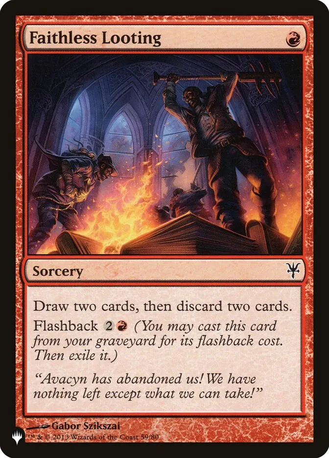2020 The List Faithless Looting #DDK-59 common card image