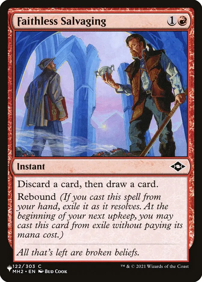 2020 The List Faithless Salvaging #MH2-122 common card image