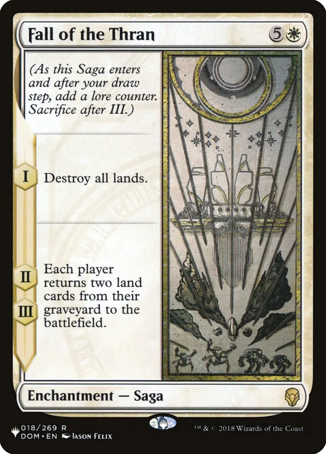 2020 The List Fall of the Thran #DOM-18 rare card image