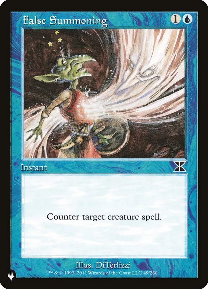 2020 The List False Summoning common #ME4-49 common card image