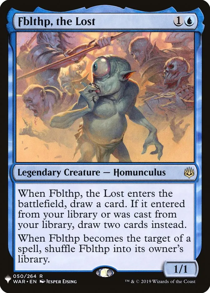 2020 The List Fblthp, the Lost #WAR-50 rare card image