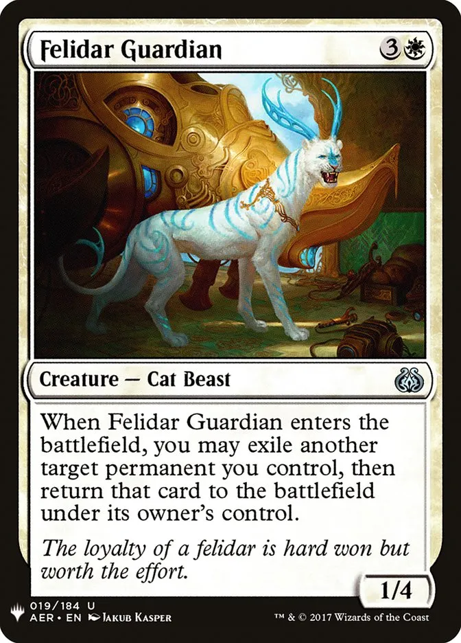 2020 The List Felidar Guardian #AER-19 uncommon card image