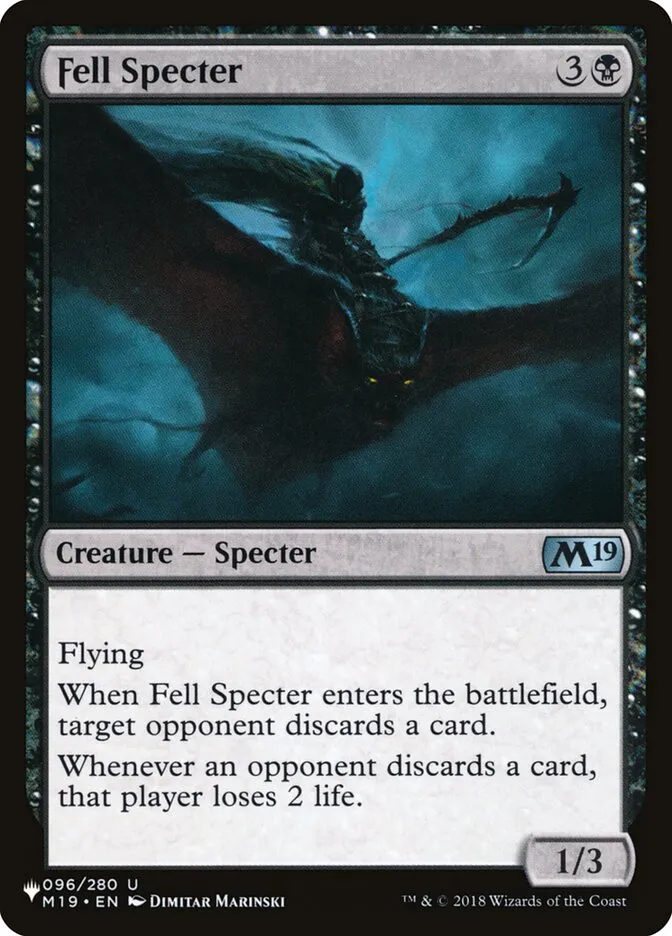 2020 The List Fell Specter #M19-96 uncommon card image