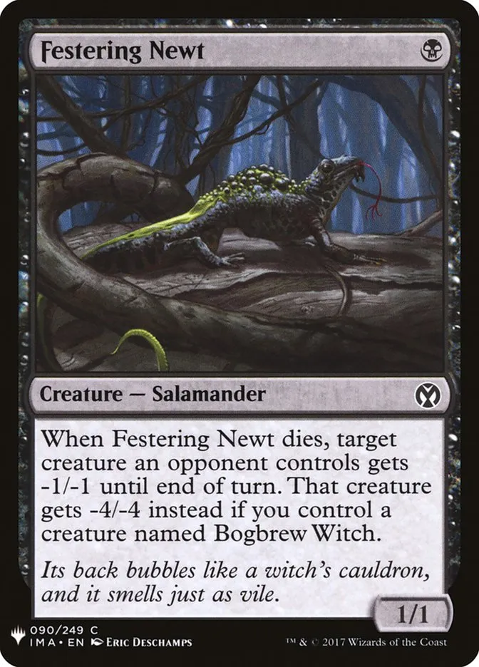 2020 The List Festering Newt common #IMA-90 common card image