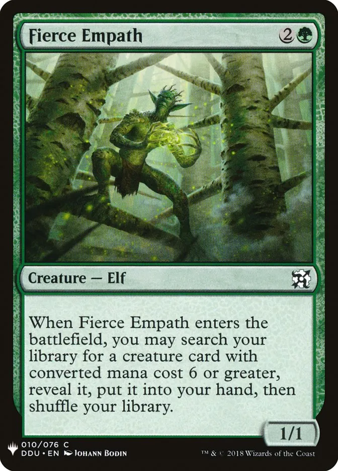 2020 The List Fierce Empath common #DDU-10 common card image