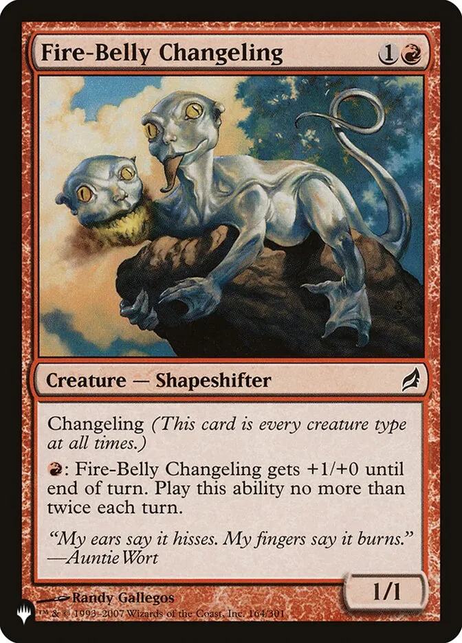 2020 The List Fire-Belly Changeling #LRW-164 common card image