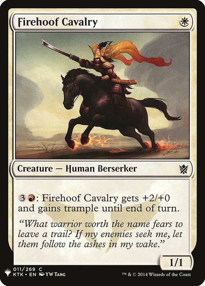 2020 The List Firehoof Cavalry #KTK-11 common card image
