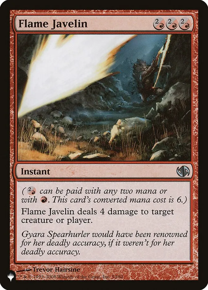 2020 The List Flame Javelin #DD2-53 uncommon card image