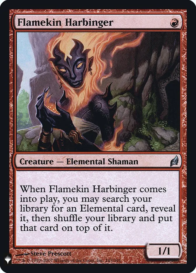 2020 The List Flamekin Harbinger #LRW-167 uncommon card image