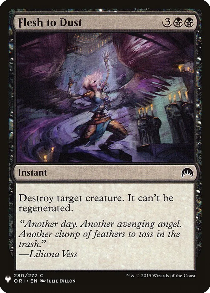2020 The List Flesh to Dust #ORI-280 common card image