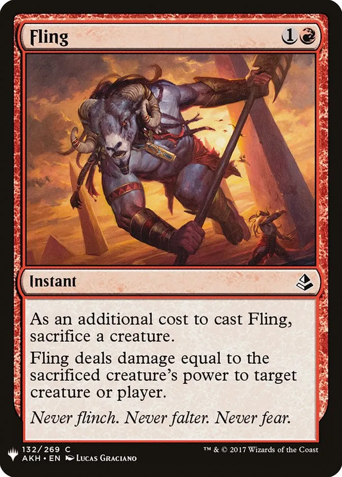 2020 The List Fling common #AKH-132 common card image