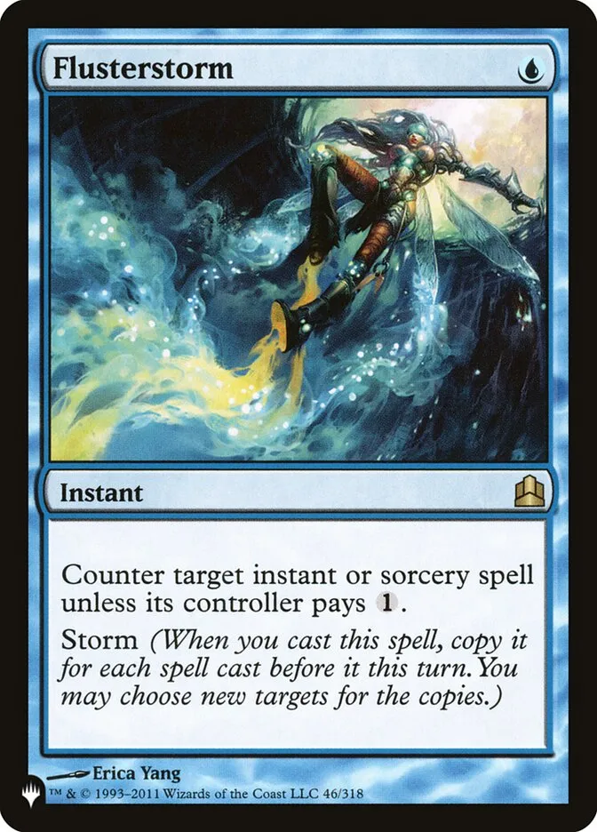 2020 The List Flusterstorm rare #CMD-46 rare card image