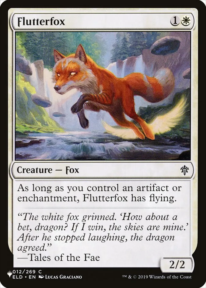 2020 The List Flutterfox common #ELD-12 common card image