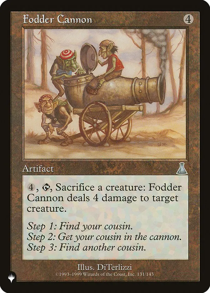 2020 The List Fodder Cannon #UDS-131 uncommon card image