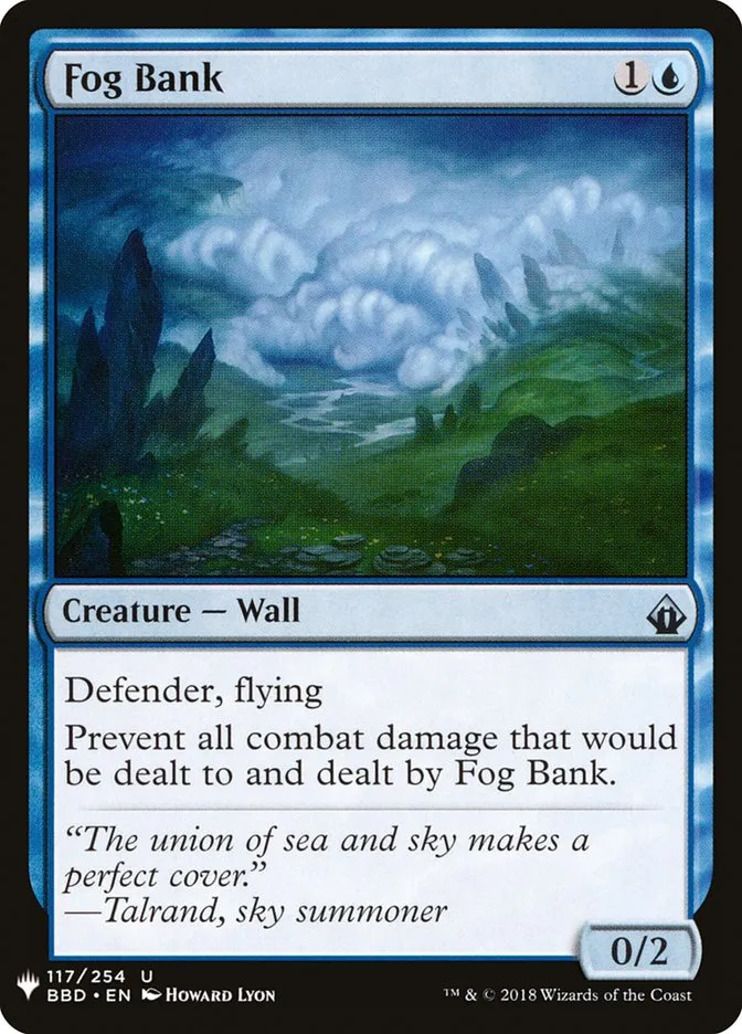 2020 The List Fog Bank #BBD-117 uncommon card image