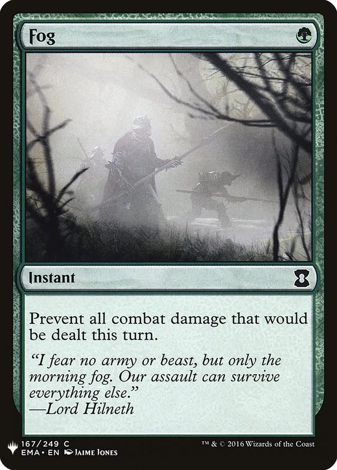 2020 The List Fog common #EMA-167 common card image