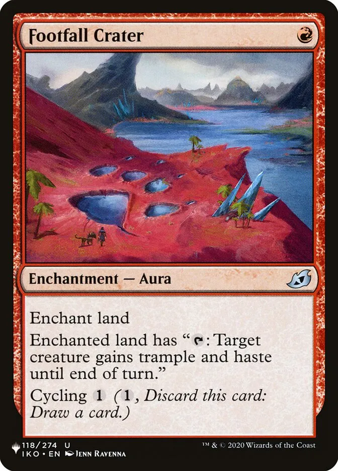 2020 The List Footfall Crater #IKO-118 uncommon card image