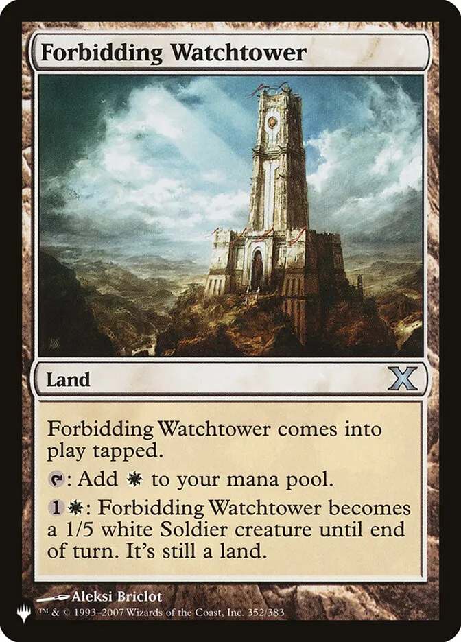 2020 The List Forbidding Watchtower #10E-352 uncommon card image