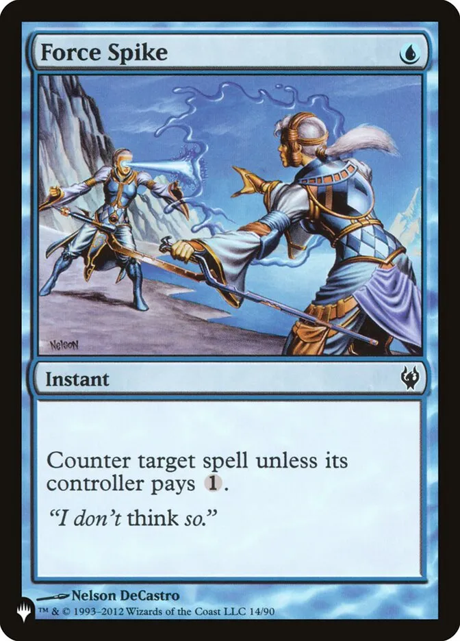 2020 The List Force Spike common #DDJ-14 common card image