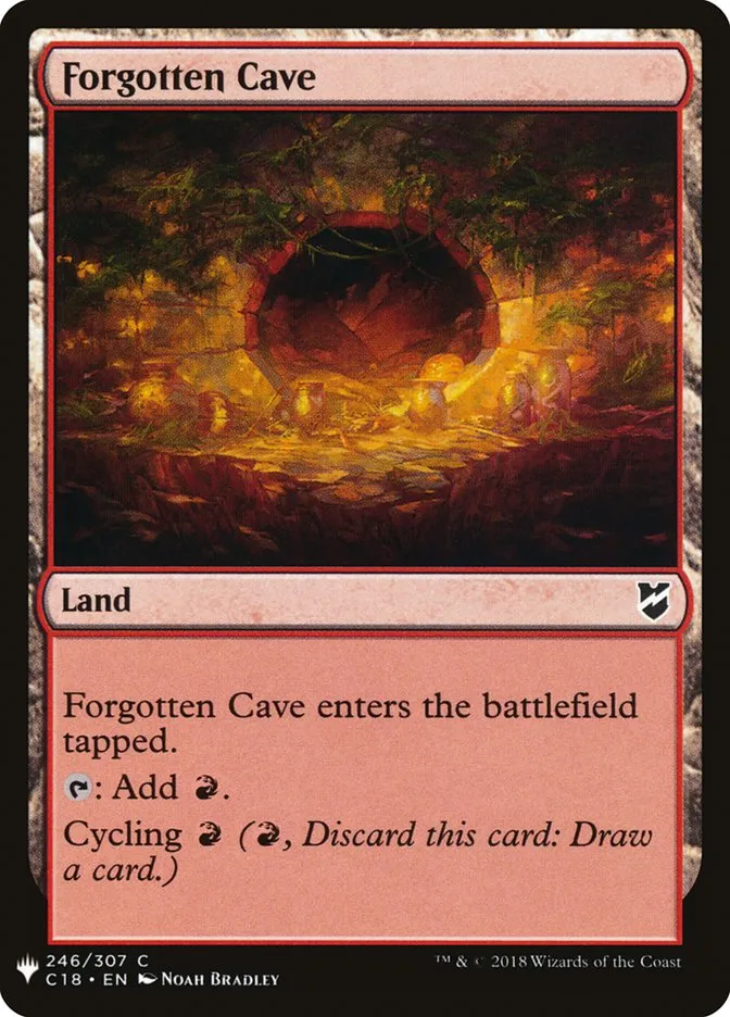2020 The List Forgotten Cave common #C18-246 common card image