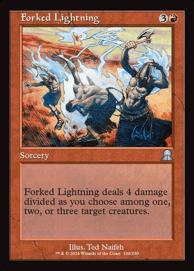 2020 The List Forked Lightning #ME3-100 uncommon card image