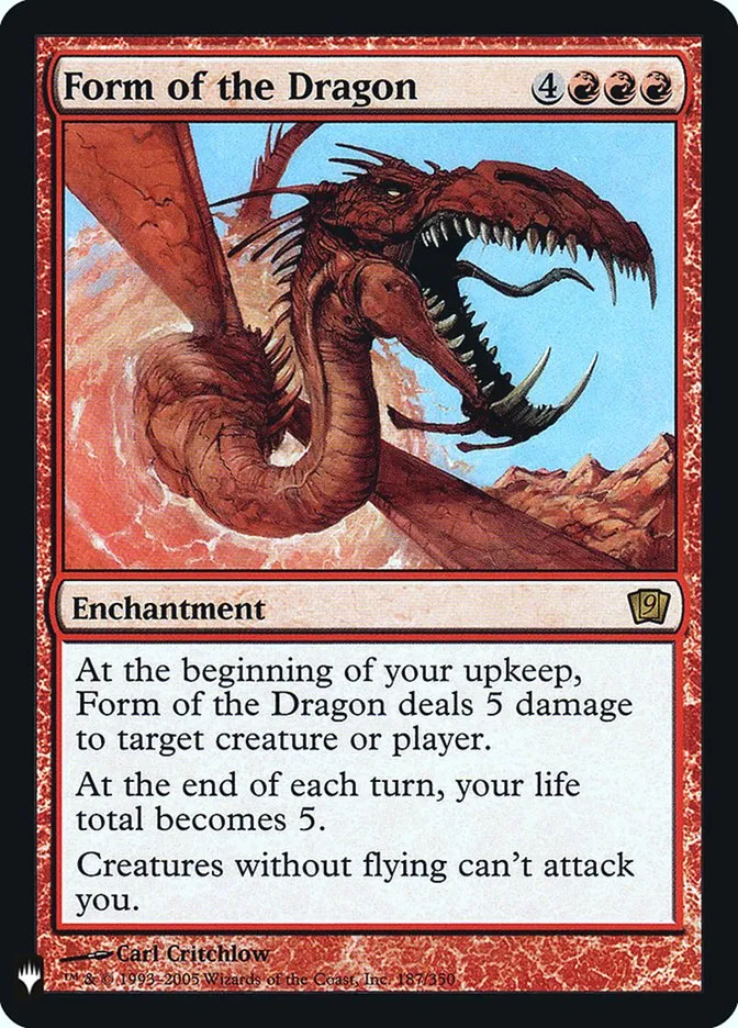 2020 The List Form of the Dragon #9ED-187 rare card image