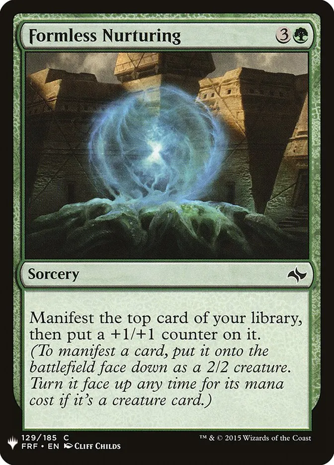 2020 The List Formless Nurturing common #FRF-129 common card image