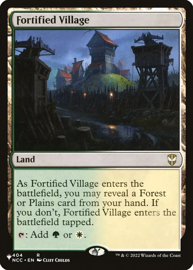 2020 The List Fortified Village #NCC-404 rare card image