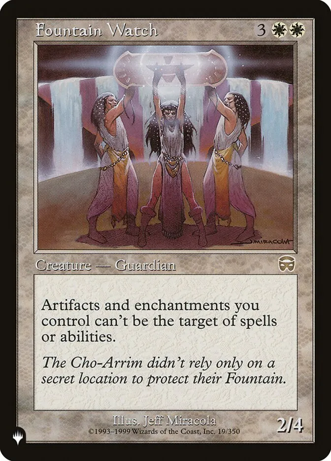 2020 The List Fountain Watch #MMQ-19 rare card image