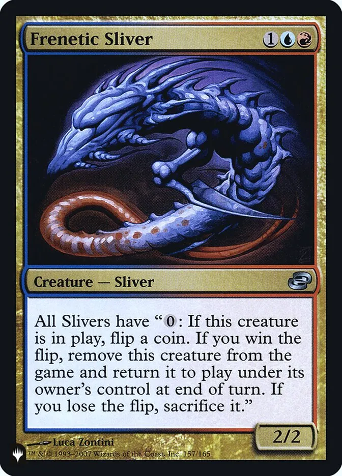 2020 The List Frenetic Sliver #PLC-157 uncommon card image