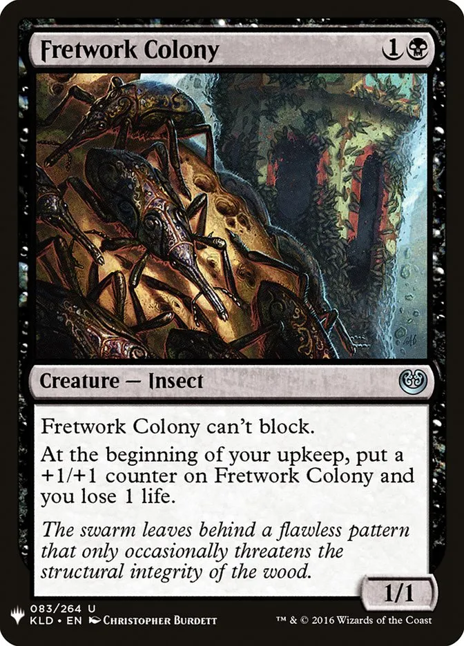 2020 The List Fretwork Colony #KLD-83 uncommon card image