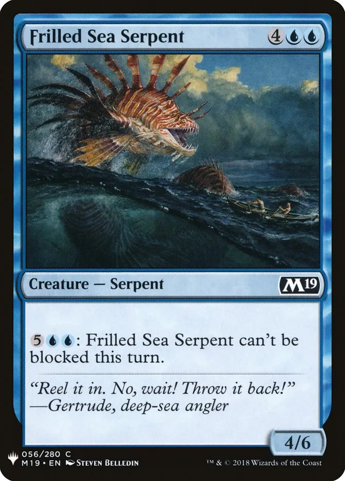 2020 The List Frilled Sea Serpent #M19-56 common card image