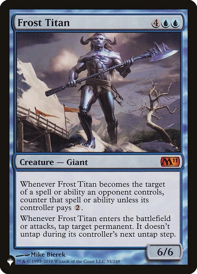 2020 The List Frost Titan #M11-55 mythic card image