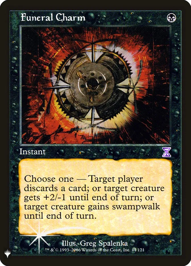 2020 The List Funeral Charm #TSB-44 rare card image